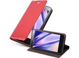 Cadorabo Custodia Per Zte Blade L3 Custodia Protettiva In Rosso Custodia Per Cellulare Cover Chiusura Magnetica