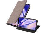 Cadorabo Custodia Per Apple Iphone Xr Custodia Protettiva In Marrone Custodia Per Cellulare Cover Chiusura Magnetica
