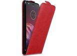 Custodia Cadorabo Per Motorola Moto Z2 Play / Z2 Force Custodia Protettiva In Rosso Custodia Flip Per Cellulare Custodia Cover