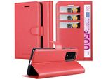 Cadorabo Custodia Per Samsung Galaxy S20 Ultra Custodia Protettiva In Rosso Custodia Per Cellulare Cover Chiusura Magnetica