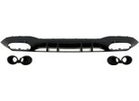 Diffusore Paraurti Posteriore Per Mercedes Classe A V177 Berlina 2018+ Scarico Nero.