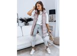 Dstreet Gilet Trapuntato Esteso Da Donna Brita Rosa L