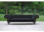 Divano Di Design In Tessuto Tappezzeria Tessile Divano Moderno Chesterfield 3 Posti Nero