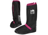 Sovrascarpe In Pvc Riflettente Nero/Rosa Taglia 36-39