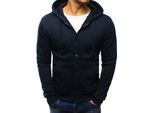 Dstreet Felpa Con Cappuccio Con Zip Da Uomo Soutbos Blu Scuro Xl