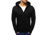 Dstreet Felpa Da Uomo Con Cappuccio E Zip Fingal Nero M