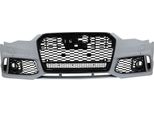 Paraurti Con Griglia A Nido D'ape Per Audi A6 C7 4G Facelift 15-18 RS6 Look Pdc Sra.