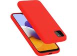 Cadorabo Custodia Protettiva Per Samsung Galaxy A22 5G In Rosso Custodia Del Telefono Cellulare Custodia Cover Tpu Etui