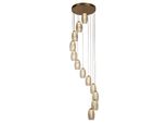 Ciondolo Cyclone 12Lt - Bronzo E Vetro Champagne