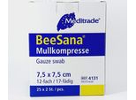 Meditrade® 4131 Meditrade® Mull-Kompressen Beesana®Mit Eingeschlagenen Schnittkanten 4131 Weiß 7,5 X 7,5 Cm, 25X 2 St.
