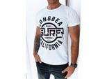 T-Shirt Da Uomo Con Stampa Saliea Bianco Xxl