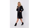 Made Of Emotion Cappotto Crombie Da Donna Maduna M758 Nero M