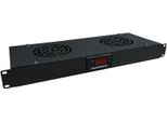 Alantec SA-F-1U-2-TC Pannello Di Ventilazione Con Termostato 19" 1U, 2 Ventole, Nero"