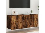Maison Exclusive - Mobile Tv Con Luci Led Rovere Affumicato 100X35X41 Cm