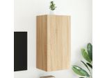 Maison Exclusive - Mobile Tv Con Luci Led Rovere Sonoma 40,5X35X80 Cm