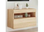 Maison Exclusive - Mobile Tv Con Luci Led In Rovere Sonoma 60X30X40 Cm