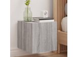 Maison Exclusive - Mobile Tv Con Luci Led Grigio Sonoma 30,5X35X30 Cm