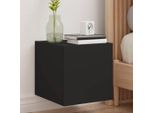Maison Exclusive - Mobile Tv Con Luci Led 2 Pz. Nero 30,5X35X30 Cm