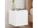 Maison Exclusive - Mobile Tv Con Luci Led Bianco 30,5X35X30 Cm