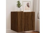 Maison Exclusive - Mobile Tv Con Luci Led Effetto Rovere Marrone 40,5X35X40Cm