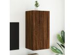 Maison Exclusive - Mobile Tv Con Luci Led Effetto Rovere Marrone 40,5X35X80 Cm