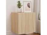 Maison Exclusive - Mobile Tv Con Luci Led 2 Pz. Rovere Sonoma