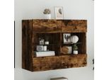 Maison Exclusive - Mobile Tv Con Luci Led Rovere Affumicato 78,5X30X60,5 Cm