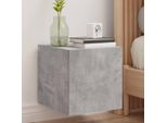 Maison Exclusive - Mobile Tv Con Luci Led Grigio Cemento 30,5X35X30 Cm