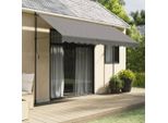 Maison Exclusive - Tenda Da Sole Retrattile Antracite 350X150 Cm Tessuto E Acciaio