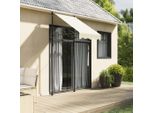 Maison Exclusive - Tenda Da Sole Retrattile Crema 100X150 Cm Tessuto E Acciaio