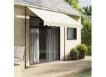 Maison Exclusive - Tenda Da Sole Retrattile Crema 250X150 Cm Tessuto E Acciaio