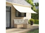 Maison Exclusive - Tenda Da Sole Retrattile Crema 300X150 Cm Tessuto E Acciaio