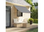 Maison Exclusive - Tenda Da Sole Retrattile Antracite 250X150 Cm Tessuto E Acciaio