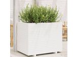 Maison Exclusive - Fioriera Da Giardino Bianca 90X60X72 Cm Legno Massello Di Pino