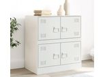 Maison Exclusive - Credenza Bianca 67X39X73 Cm Acciaio