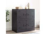Maison Exclusive - Credenza Nera 67X39X73 Cm Acciaio
