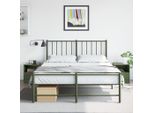 Maison Exclusive - Comodini 2 Pz. Verde Oliva 34,5X39X44 Cm Acciaio