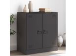 Maison Exclusive - Credenza Nera 67X39X73 Cm Acciaio