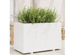 Maison Exclusive - Fioriera Da Giardino Bianca 110X60X72 Cm Legno Massello Di Pino