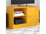 Maison Exclusive - Mobile Tv Giallo Senape 67X39X44 Cm Acciaio