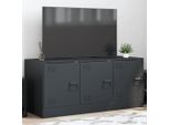 Maison Exclusive - Mobile Tv Antracite 99X39X44 Cm Acciaio