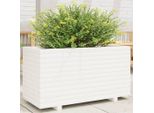 Maison Exclusive - Fioriera Da Giardino Bianca 90X40X49,5Cm Legno Massello Di Pino