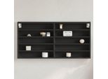 Maison Exclusive - Vetrina Nera 100X8,5X50 Cm Materiale Ligneo