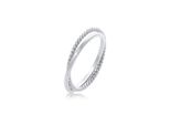 Fingerring Elli "Wickelring Klassik Fein Gedreht Schmuck Geschenk 925 Silber" Gr. 52, Silber, Fingerringe, Damen, 52Mm, Ohne Stein, Silber 925 (Sterlingsilber), Fingerring