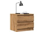 Maison Exclusive - Comodino In Rovere Artigianale 50X40X43,5 Cm Materiale Ligneo