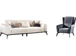 Set Soggiorno 2Pcs 3 Posti Divano Poltrona Divano Set Mobili Moderni 3+1