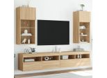 Maison Exclusive - Mobile Tv Con Luci Led 2 Pz. Rovere Sonoma 40,5X30X90 Cm