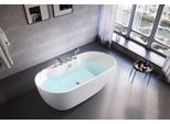 Vasca Da Bagno Indipendente Vasca Da Bagno Ovale In Acrilico Freestanding Bianco