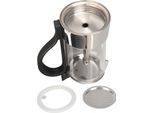 Moka Pot Crystal Glass Top Stainless Steel Stovetop Moka Pot Classic Italian Coffee Maker Per 4 Tazze