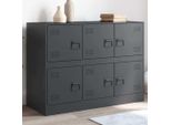 Maison Exclusive - Credenza Antracite 99X39X73 Cm Acciaio